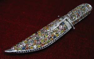 KNIFE (with precious stones)